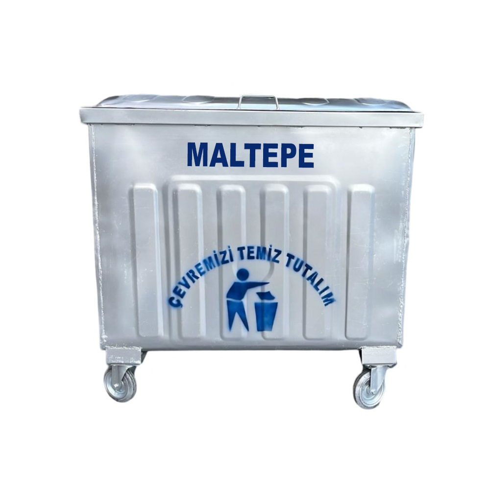 Maltepe 800 Litre Metal Çöp Konteyneri